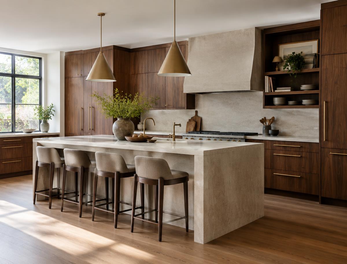 Craft kitchen renovation website concept with project gallery